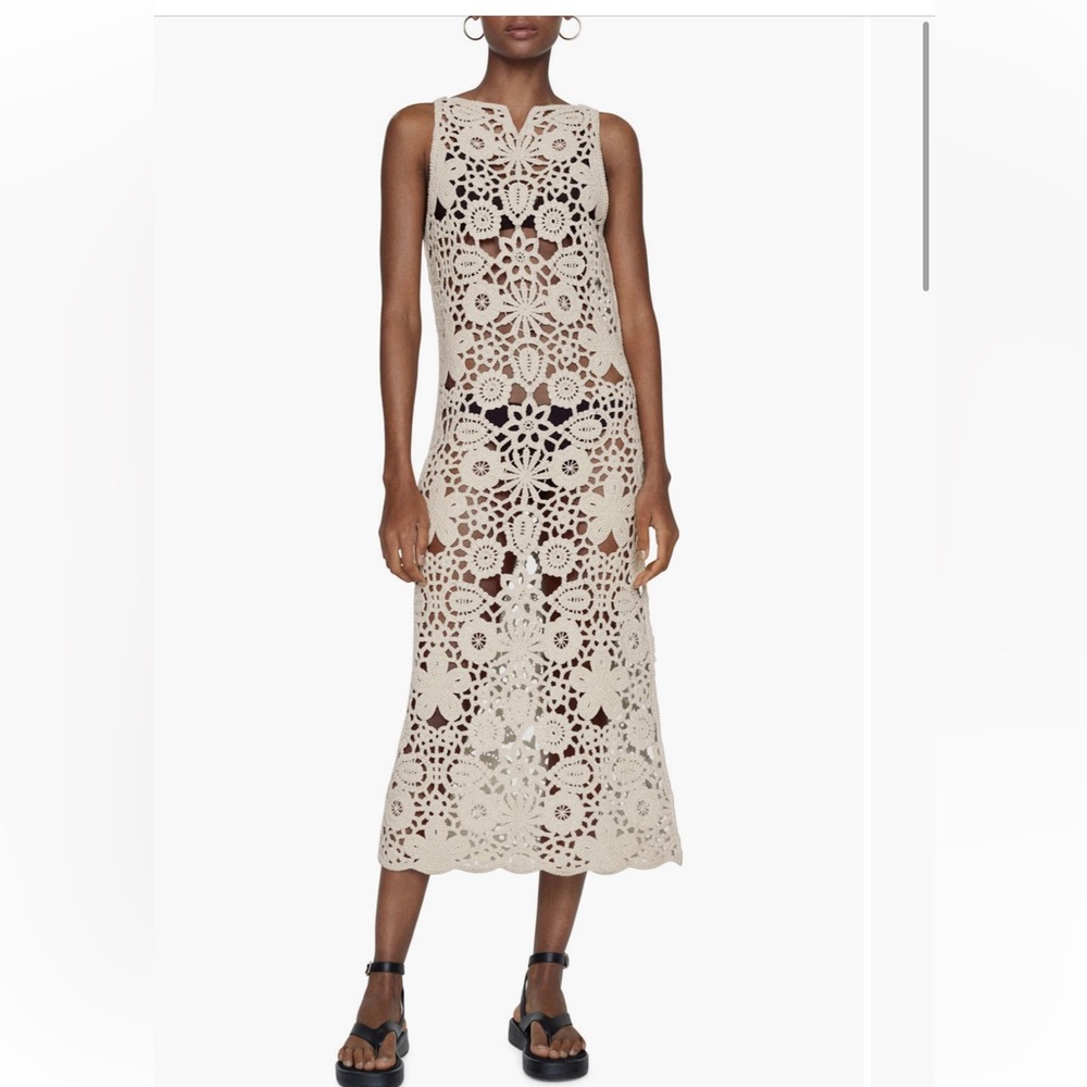 Mango Crochet coverup - NWT